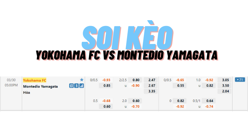 soi kèo Yokohama FC vs Montedio Yamagata